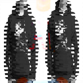Dabbing Husky Slovakia Ice Hockey Lover Jersey Winter Sports Hoodie - Thegiftio