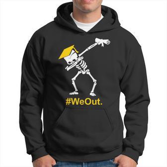 Dabbing Skeleton Graduation Graduate Weout Hoodie - Monsterry DE