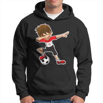 Dabbing Soccer Boy Egypt Egyptian Flag Jersey Hoodie - Monsterry CA