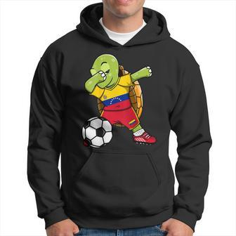 Dabbing Turtle Venezuela Soccer Fans Jersey Flag Football Hoodie - Monsterry AU