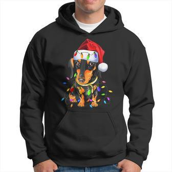 Dachshund Christmas Loves Led Cute Dog Lovers Hoodie - Monsterry