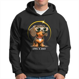 Dachshund Solar Eclipse Glasses 2024 Doxie Lover Hoodie - Seseable