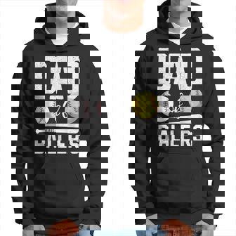 Dad Of Ballers Baseball Softball Father's Day Hoodie | Mazezy