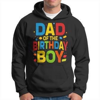 Dad Of The Birthday Boy Building Block Birthday Party Hoodie - Seseable