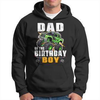 Dad Of The Birthday Boy Monster Truck Birthday Family Hoodie - Monsterry CA