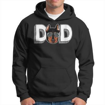 Dad Costume Doberman Sunglasses Father's Day Owner Lover Hoodie - Thegiftio UK