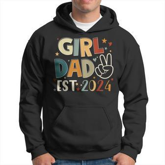Dad Est 2024 Father And Daughter Happy Father's Day Hoodie - Seseable