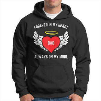 Dad My Guardian Angel Forever In My Heart Always On My Mind Hoodie - Monsterry