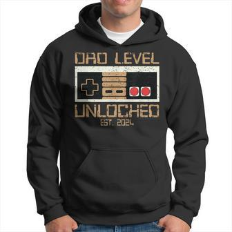 Dad Level Unlocked 2024 Leveled Up To Dad Soon To Be Dad Hoodie - Seseable