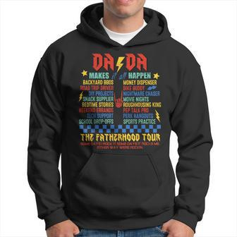Dad Makes It All Happen The Fatherhood Tour Happy Father Day Hoodie - Thegiftio UK