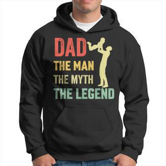 Dad Man Myth Legend For Dad Daddy Father's Day Hoodie - Thegiftio UK