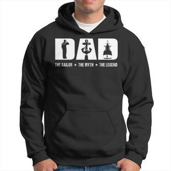 Dad The Sailor The Myth The Legend Hoodie | Mazezy