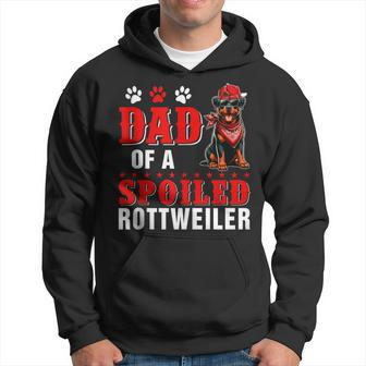 Dad Of A Spoiled Rottweiler Father's Day Dog Sunglasses Hoodie - Thegiftio UK