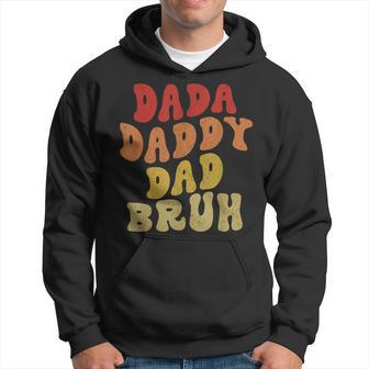 Dada Daddy Dad Bruh Vintage Fathers Day Father Hoodie - Thegiftio UK