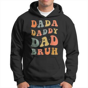 Dada Daddy Dad Bruh Vintage For Retro Fathers Day Birthday Hoodie - Thegiftio UK