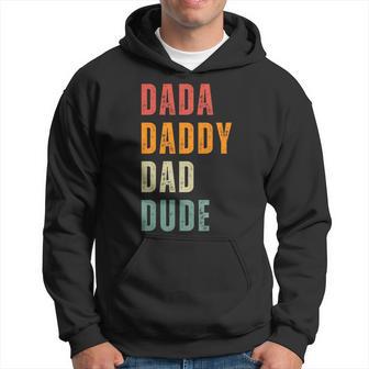 Dada Daddy Dad Dude Father's Day Evolution Of Fatherhood Hoodie - Thegiftio UK