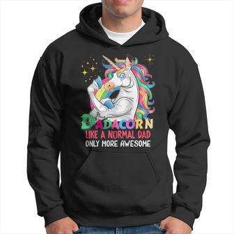 Dadacorn Muscle Unicorn Familienmatching Für Papa-Liebhaber Kapuzenpullover - Geschenkecke