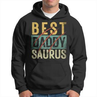 Daddy Best Dad Saurus Father's Day Birthday Papa Dinosaur Hoodie - Thegiftio UK