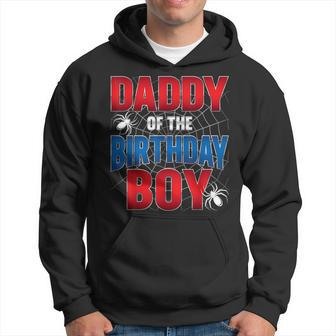 Daddy Of The Birthday Boy Costume Spider Web Birthday Party Hoodie - Seseable