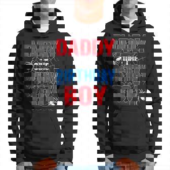 Daddy Of The Birthday Boy Costume Spider Web Birthday Party Hoodie - Seseable
