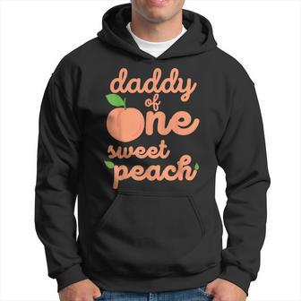 Daddy Dad First Birthday One Sweet Peach Bday Matching Hoodie - Monsterry CA