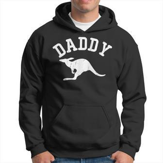 Daddy Kangaroo Vintage Ideas For Dad Hoodie - Monsterry