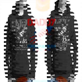 Daddy Of The Little Firecracker 4Th Of July Birthday Dad Hoodie | Mazezy