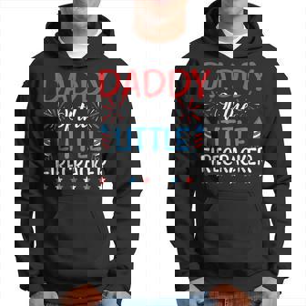 Daddy Of The Little Firecracker 4Th Of July Birthday Hoodie - Thegiftio UK
