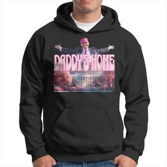 Daddy's Home Real Donald Pink Preppy Edgy Good Man Trump Hoodie | Mazezy