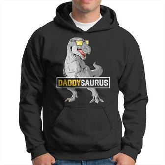 Daddysaurus T Rex Birthday Dinosaur Daddy Family Matching Hoodie - Seseable