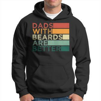 Dads With Beards Are Better Vintage Beard Lover Hoodie - Monsterry UK
