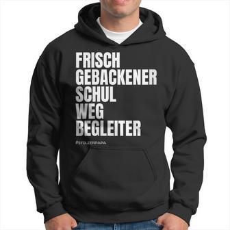 Damen I Dötzchen Papa Begleitung Einschulung Mit-Ausschnitt Kapuzenpullover - Geschenkecke