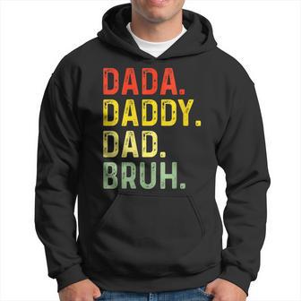 Damen Männer Papa Papa Bruhatertagintage Lustigater Mit-Ausschnitt Kapuzenpullover - Geschenkecke