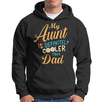 Damen Meine Tante Ist Definitiv Cooler Als Meine Papa- Mit-Ausschnitt Kapuzenpullover - Geschenkecke