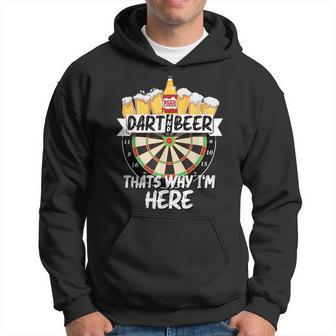 Dardos Y Cerveza Drum Bin Ich Aquí Retro Dart Profesional Para Hombre Sudadera - Regaloses