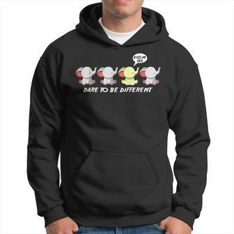 Dare To Be Kiss My Ass Different Motivated Person Hoodie - Monsterry