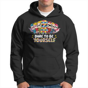 Dare To Be Yourself Autism Awareness Superheroes Hoodie - Monsterry CA