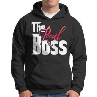 Dating Couples The Real Boss Hoodie - Thegiftio UK