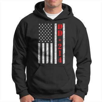 Dd-214 Alumni Vintage American Flag Us Military Veteran Hoodie - Monsterry UK