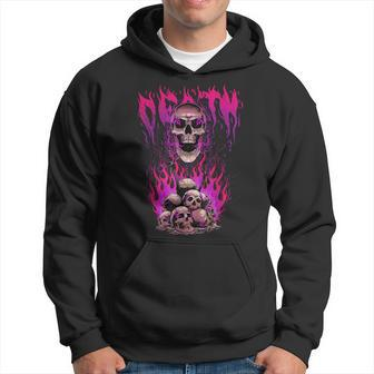 Death Creepy Skulls Religious Ritual Witchcraft Pagan Occult Hoodie - Monsterry DE