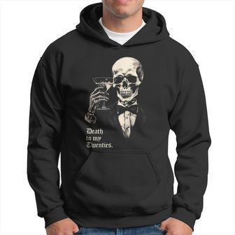 Death To My Twenties 30Th Birthday Vintage Skeleton Hoodie - Thegiftio UK