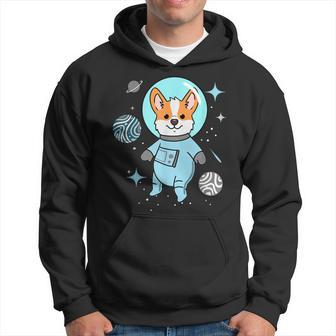 Demiboy Corgi In Space Demiboy Pride Hoodie - Monsterry UK