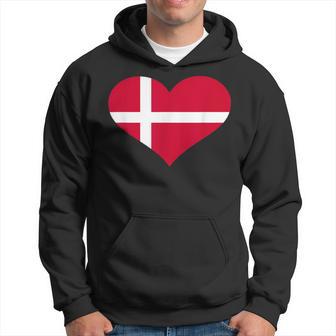 Denmark Heart Flag Hoodie - Monsterry