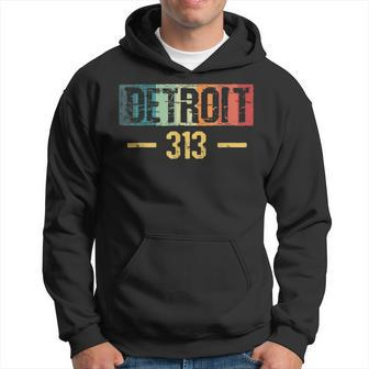 Detroit 313 Vintage Hoodie - Seseable
