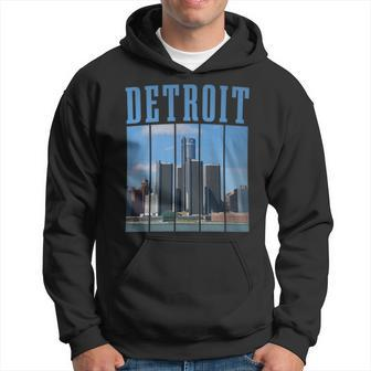Detroit Skyline 313 Michigan Vintage Pride Hoodie - Monsterry