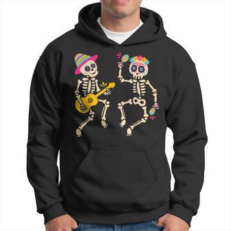 Dia De Los Muertos Skeleton Dancing Skull Day Of The Dead Hoodie - Monsterry