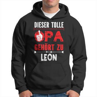 Dieser Tolle Opa Gegehört Zu Leon Opi German Langu Hoodie - Seseable