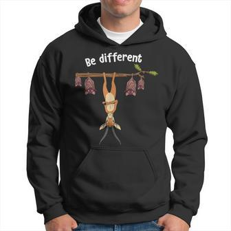 Be Different Cute Antelope With Bats Hanging On Tree Hoodie - Monsterry DE