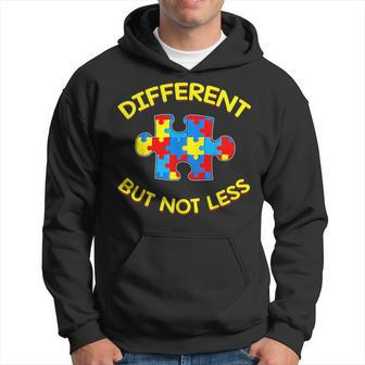Different But Not Less Autism Awareness Puzzle Hoodie - Monsterry CA