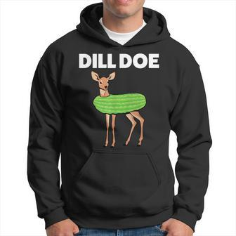 Dill Doe Nature Deer Redneck Pickle Animal Adult Humor Hoodie - Seseable